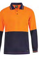 double stripe detail Solid colour hi vis back Day Use Only 100% Polyester