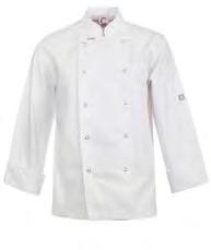 5XL & 6XL 2XS-4XL 5XL & 6XL CJ040 EXECUTIVE CHEFS JACKET WITH PRESS STUDS - SHORT SLEEVE CJ041 CHEFS TUNIC WITH CONCEALED FRONT - SHORT SLEEVE Left Chest