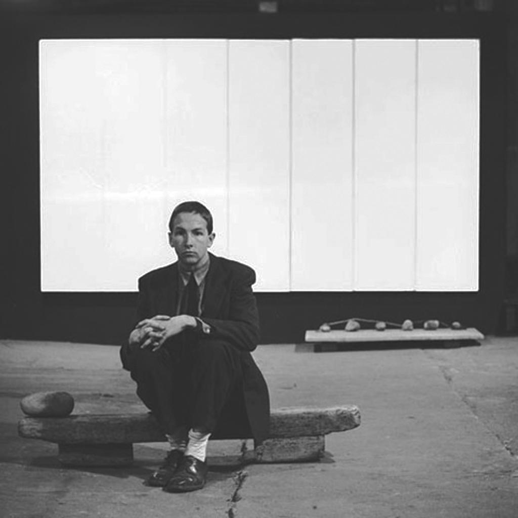 Robert Rauschenberg with White Painting (Seven