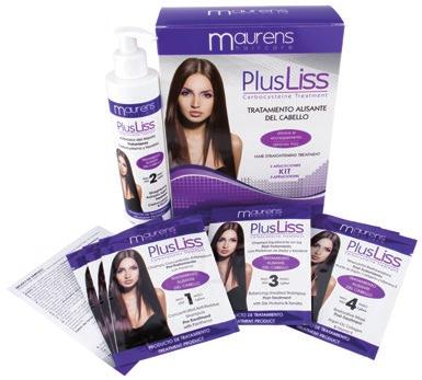 Maurens X13544 PLUSLISS KERATIN hair-straightening treatment KIT FOR SINGLE USE.