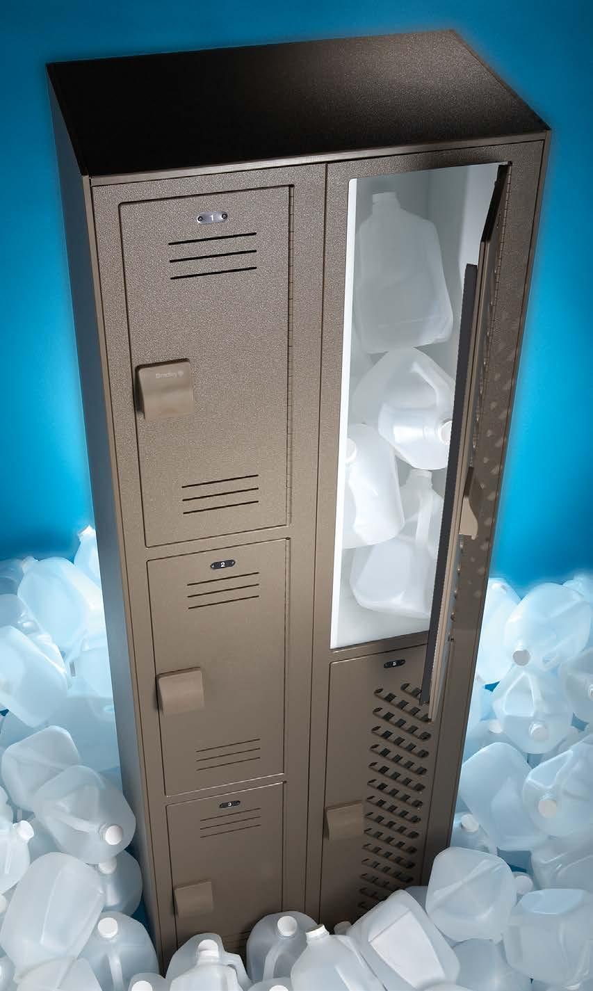 HDPE Solid Plastic Unlike metal, Lenox Lockers are constructed from