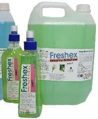 Freshex Exotic Flower is completely free of Alcohol or VOC s. The Alcohol used in the other Fragrances is Denatured Ethanol which is natural source & biodegradable.