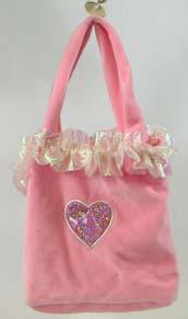 L35 27897BS CBG Pink Shoes/Bow Small Duffle Bag 12 L x 6 H x 5 W 6.
