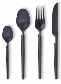 The cutlery s accomplished balance gives harmony to every table setting. DOROTEA NIGHT Table spoon 198 mm 7.8 77459920 Table fork 204 mm 8 77459921 Table knife** 219 mm 8.