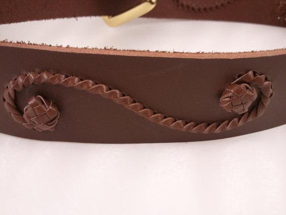 Hand Braided Leather Belt 160.00$ USD http://www.etsy.