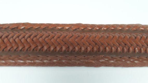 Hand Braided Leather Belt 300.00$ USD http://www.etsy.