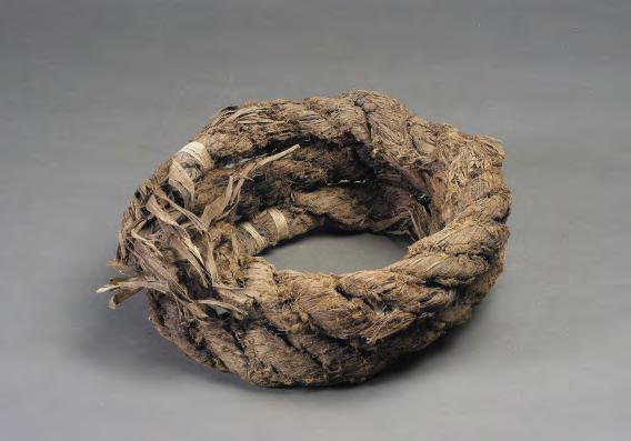 Bronze Age (2000 BC) Sack made of cow skin, leather cap, salt