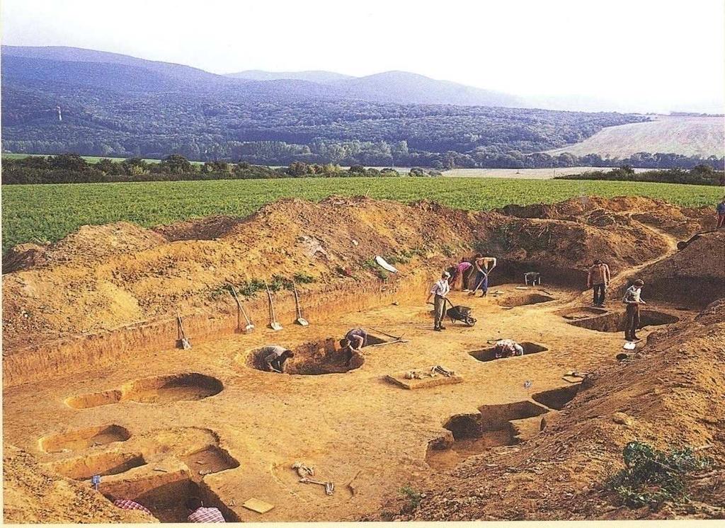 Fig. 3 Excavation in Nižná Myšľa Approximately around 2000 BC, there for 4000 years ago, became metallurgy of colored metals (copper, tin, gold) new craft that determined next evolution or progress