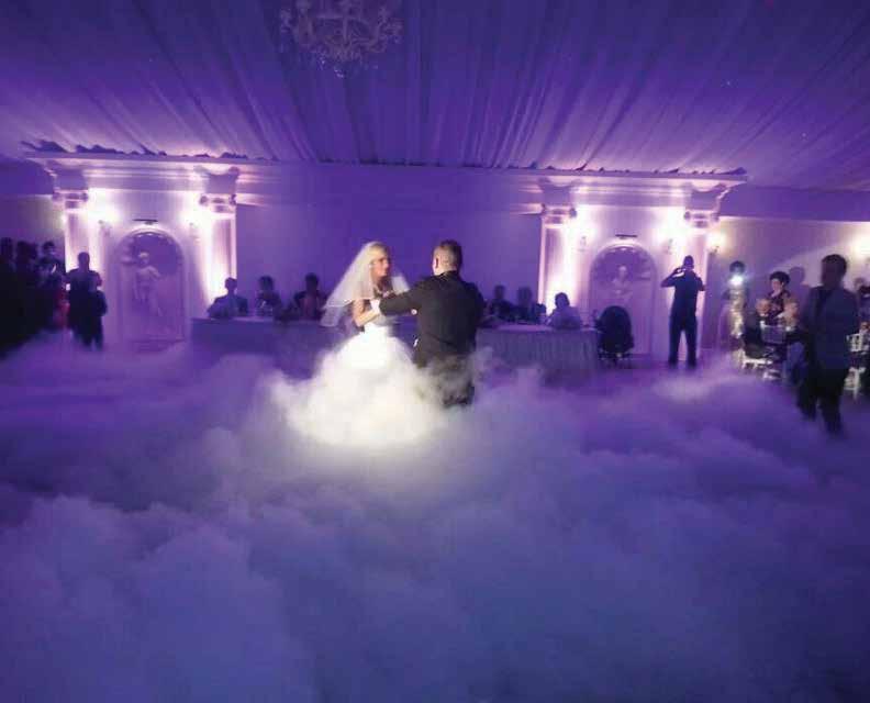 Dry Ice Looking for that special touch that will elevate your bridal waltz to cloud nine?