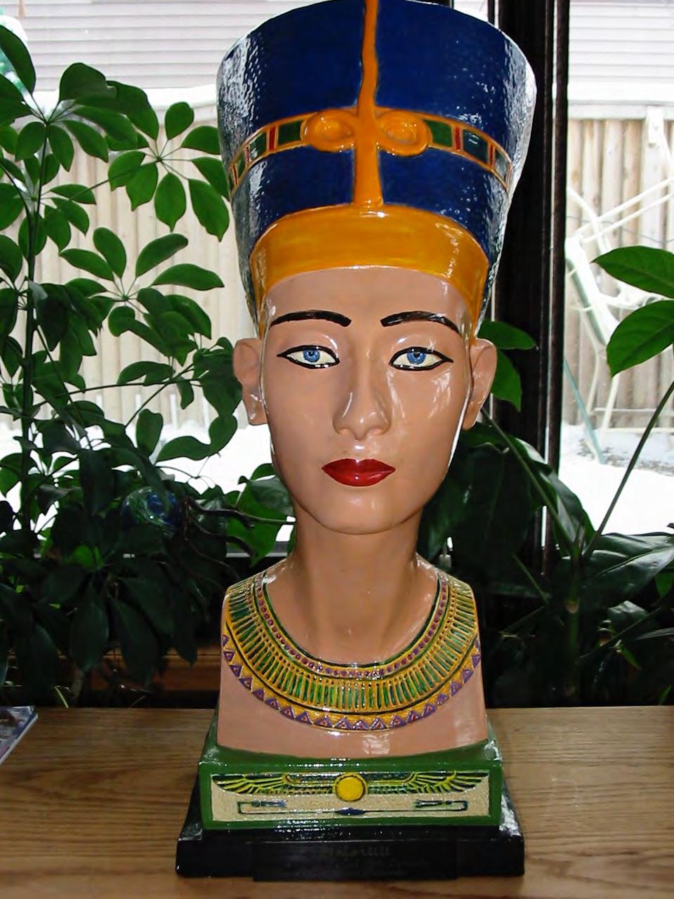 Tut Steve Martin Bust of Nefertiti created by Mary Louise