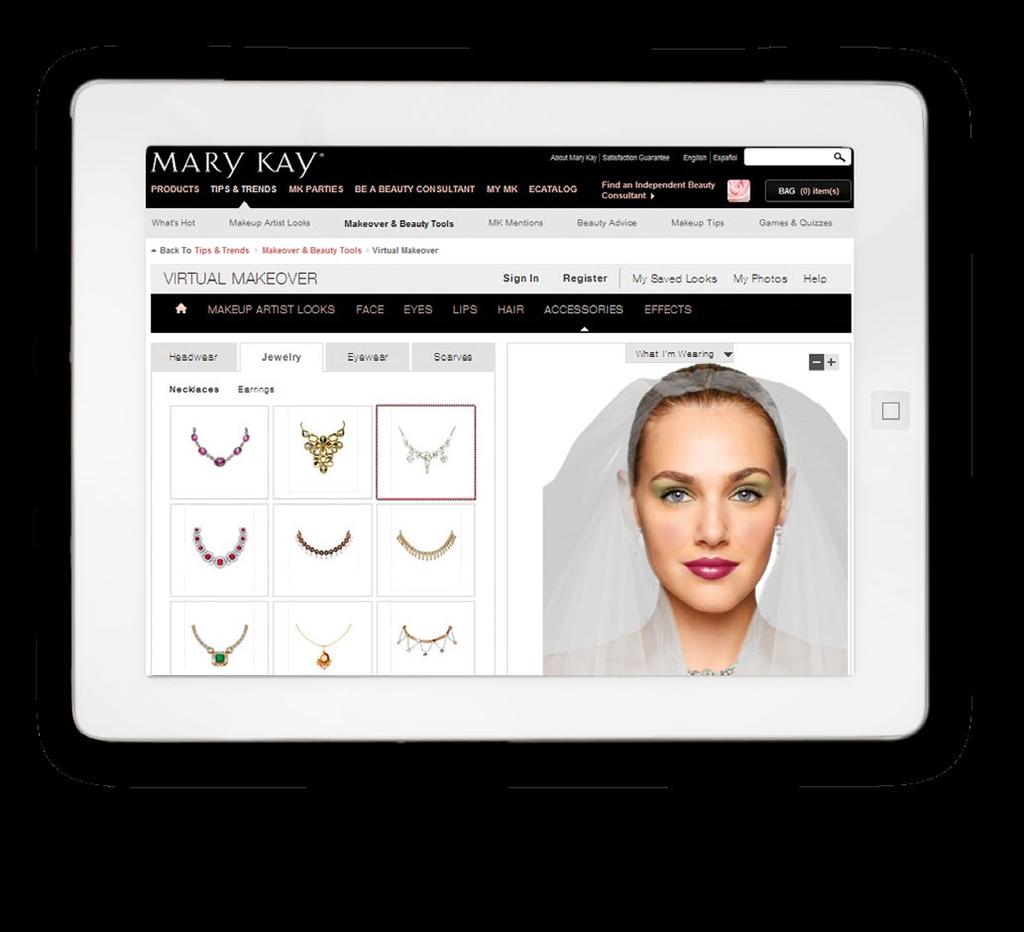 Everything you need to customize your own unforgettable bridal look is on the Mary Kay Virtual Makeover. Upload your own photo, or choose from a huge selection of models.