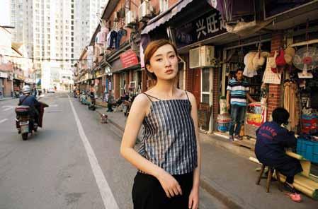 Figure 12. Cross-cultural fashion photography shoot in Xinzha Road area, Shanghai, China, May 2017.
