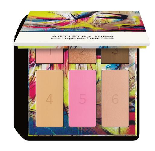 Complete palette of 3 eye shadows, a
