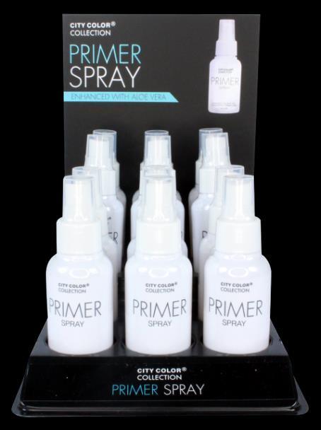 Spray (F-0057) The oil-control primer spray is enhanced with Aloe Vera for an ultra-hydrating base.