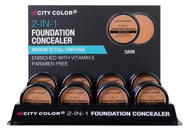 FACE 2-In-1 Foundation Concealer (F-0076/F-0076A/F-0076B/F-0076C) Formulated for a creamy and smooth application, the 2-In-1 Foundation
