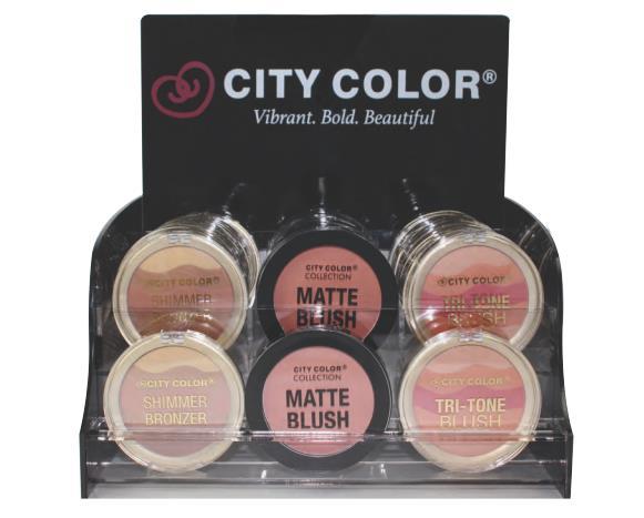 Displays & Storage Acrylic Counter Displays Display all your City Color Cosmetics in our City Color counter acrylic displays.