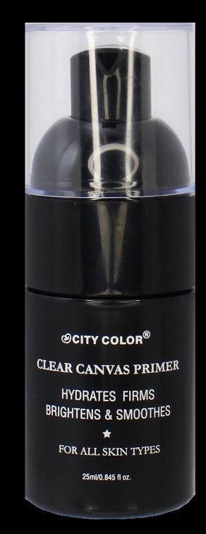 24 Pieces per display Clear Canvas Primer (F-0065) Give your skin a flawless base while hydrating, firming, brightening and smoothing.