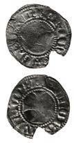 A silver sterling of Erik VII/XIII of Pomerania (1412-39) found at Nether Hambleton (RCM) These coins were as follows: 1. Cut halfpenny by the moneyer Nicole of Canterbury. 2.