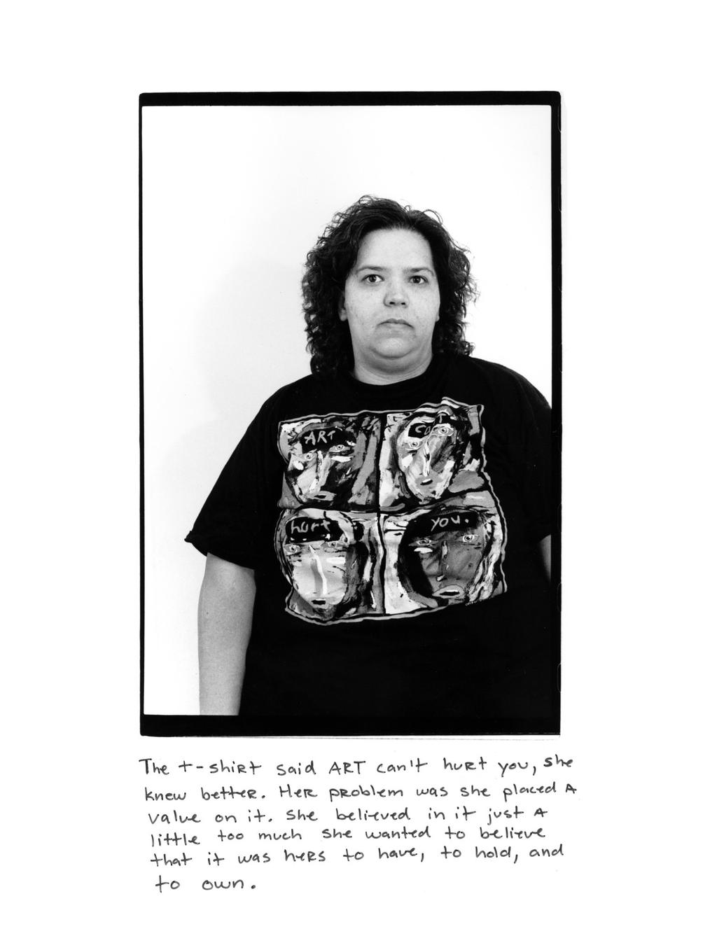 "Don t Tell Her Art Can t Hurt (Part A)," 1993, by Laura