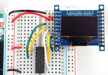 (Note: If using the display with other SPI devices, D/C, CLK and DAT may