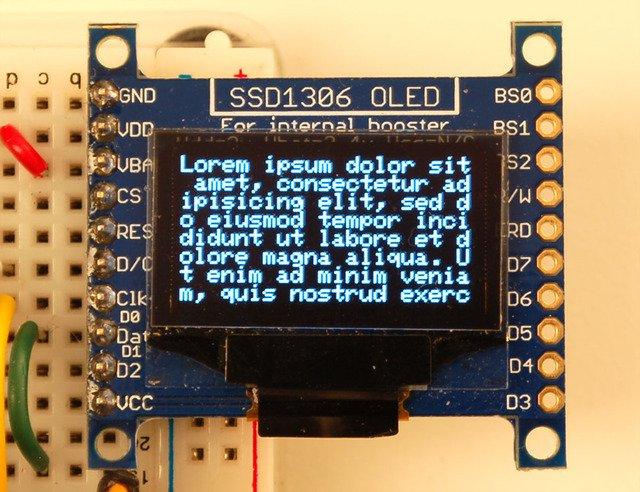 Overview This is a quick tutorial for our 128x64 and 128x32 pixel monochrome OLED displays.