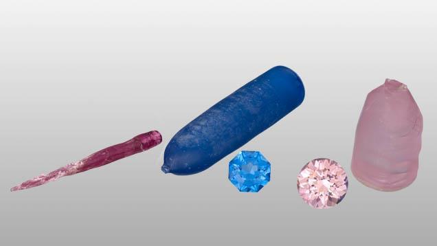 spinel was introduced in a variety of colors including red, a color not widely available through the older flame-fusion process.