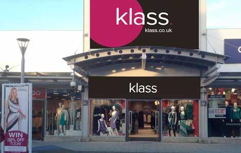 KLASS STAND ALONE STORE Following a recent refresh, our