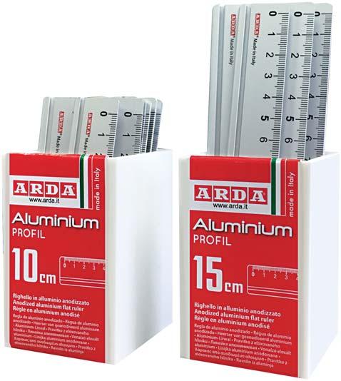 serie Profil aluminium Barattoli righelli Ruler containers Pots de règles