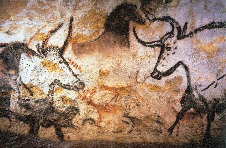Pictographs have been discovered in African and European caves from