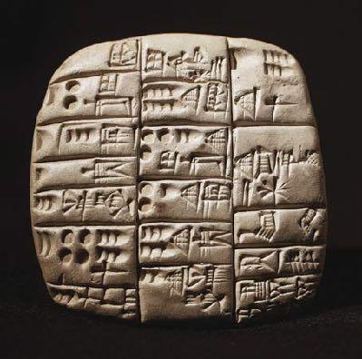 Cuneiform The Sumerians used a stylus to imprint characters onto soft clay.