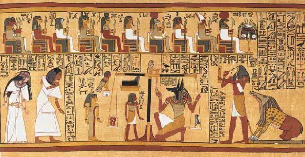Egyptian Book of the Dead Scribes and artists were commissioned to prepare funerary papers, or papyri, for Egyptians to carry with
