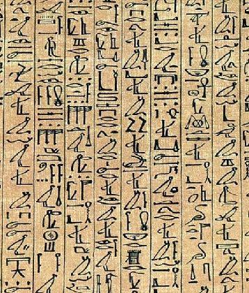 Egyptian cursive script Pictorial hieroglyphs and illustrations were time consuming and not practical for