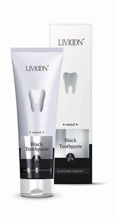 Vegan friendly Gluten free Activated carbon technology Whitening therapy Active ingredients: Active carbon Thanks to its porous structure and capability of binding many chemical compounds, it has