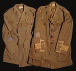 192 TWO OFFICER S SERVICE DRESS TUNICS, 4TH (SERVICE) BATTALION, BRITISH WEST INDIES REGIMENT, DATED 1916 AND 1917 both by J.B. Johnstone Ltd.