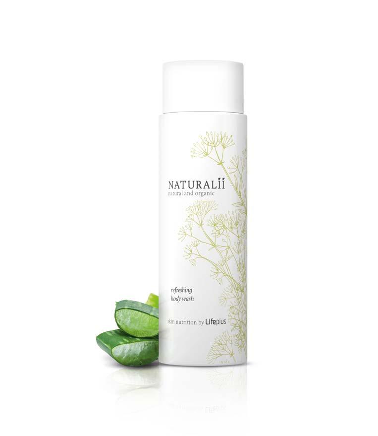 refreshing body wash A gentle and uplifting body wash with soothing chamomile combined