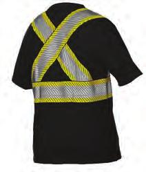 S395 safety t-shirt with segmented stripes easy
