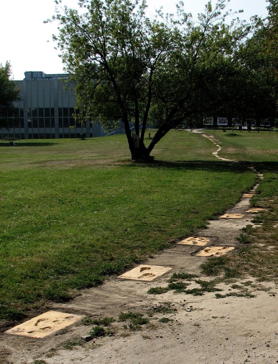 FOLLOW THE YELLOW BRICK ROAD Installation in public space, and happening during