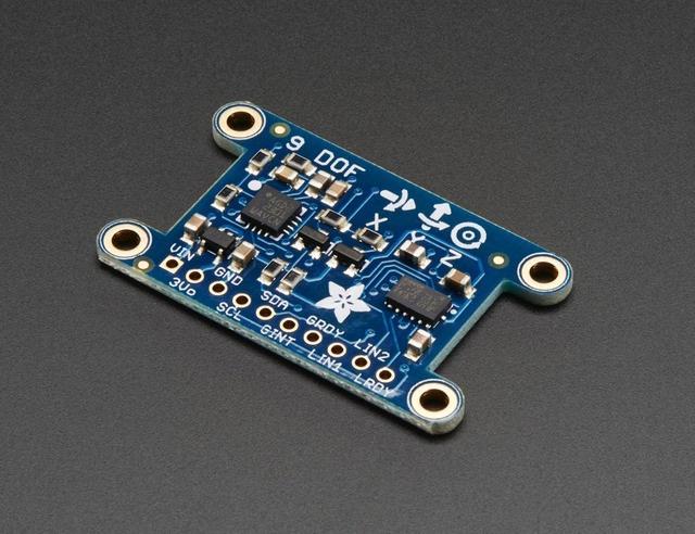 Introduction Adafruit's 9DOF (9 Degrees of Freedom) breakout board allows you to capture nine distinct types of motion or orientation related data: 3 degrees each of acceleration, magnetic