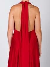 around bodice to desired tying Halter STYLE With