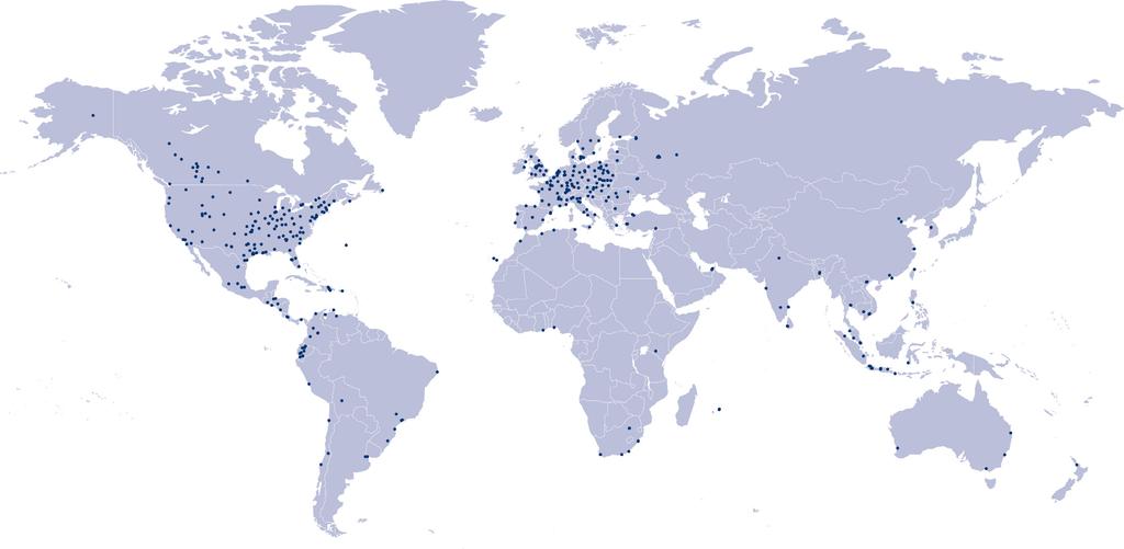 Brenntag Colours Worldwide Thanks to the wide reach of the Brenntag Group distribution network, the products are made available through the extensive operating facilities throughout the world.