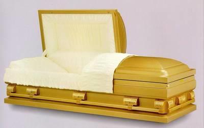 20 Gauge Steel Caskets The Thinnest Steel, But Still Protective Majestic - Sunset Gold 20 GA Gasketed