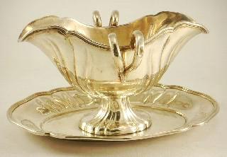 Continental sterling silver and crystal swan form dish. Hallmarked sterling silver sugar castor, height 8", London 1898.