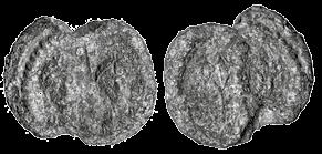 Revers: Viktorija stoji okrenuta spreda, s glavom nalevo; desnom i levom rukom drži lovorov venac. Dim. 20 17 mm; Deb. 5 mm; Tež.