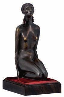 , untitled, a blue stone sculpture on a cherry wood base, dated 2006, H 150 (with base) - 30 cm (without base) Is possibly subject of the SABAM