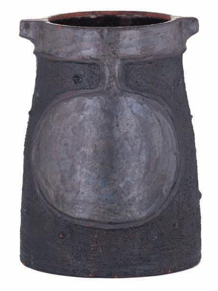 141 LOT 624 A terracotta jar, signed Perignem, 1960s,