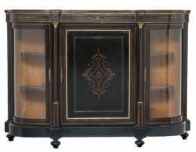 meuble d appui in ebonised wood, with Boulle marquetry and gilt bronze mounts, H 105