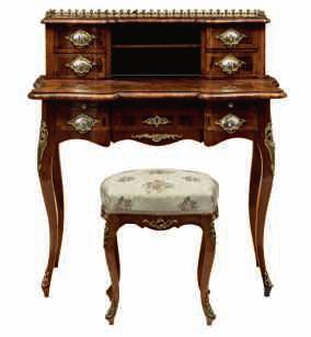 veneered console with bronze dragon shaped mounts and a brèche d alep marble