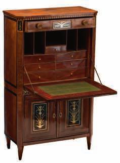 676 A Napoleon III meuble d appui veneered with ebony and ebonised wood, with gilt