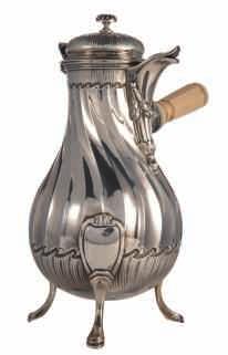 cream jar, Belgian hallmarks between 1868-1942, 950/000, makers mark Delheid, about 1910,