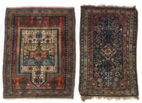 Oriental carpets, decorated with geometrical